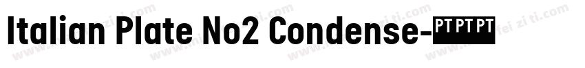 Italian Plate No2 Condense字体转换